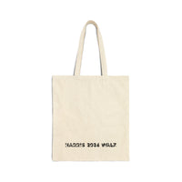 Harris Walz 2024 Kitty Family Cotton Canvas Tote Bag