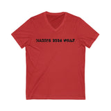 Harris 2024 Walz Unisex Jersey Short Sleeve V-Neck Tee