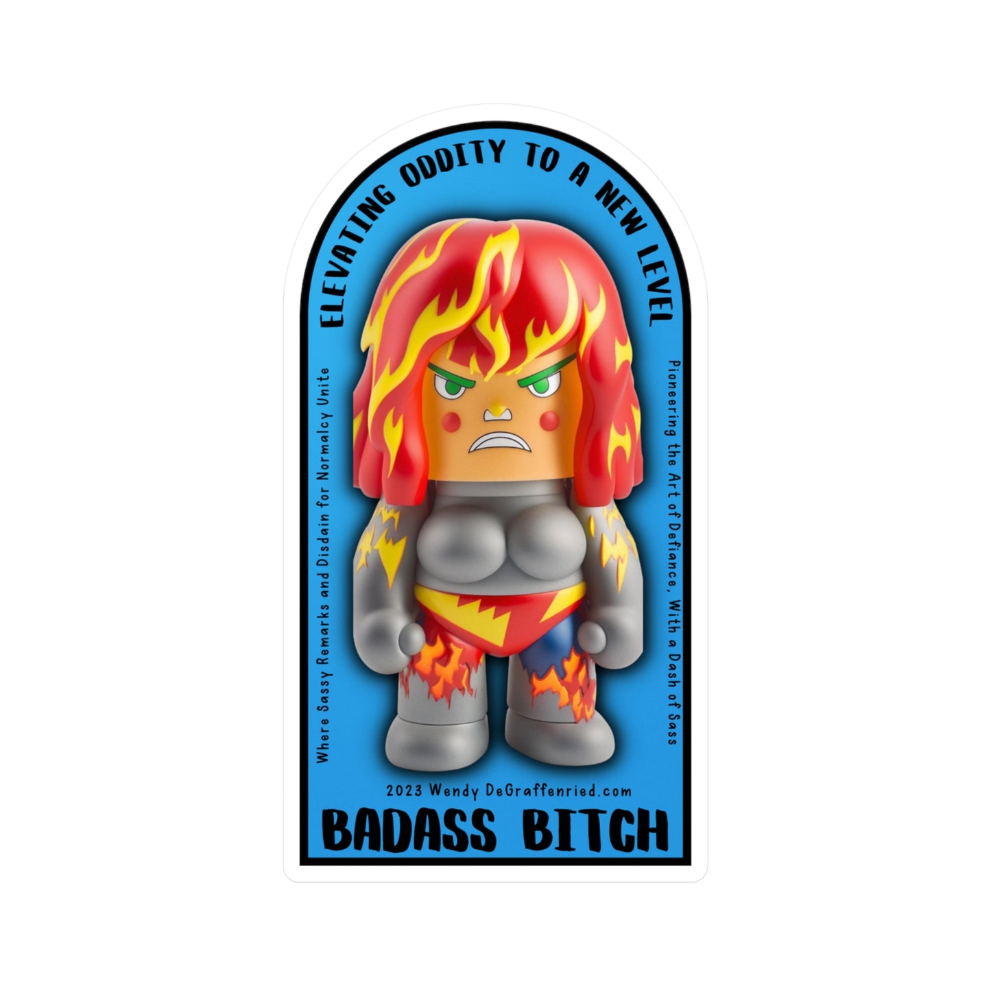Badass Bitch Sticker Series: Elevate Oddity to a New Level